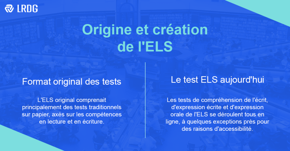 Origine et creation de L'ÉLS