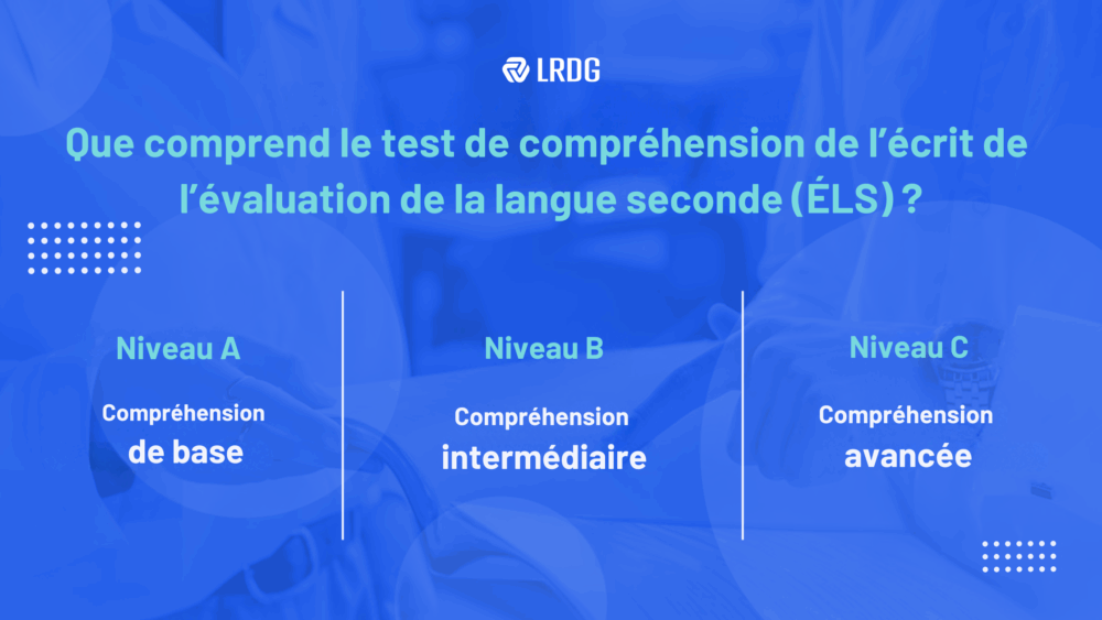 Que comprend le test de compréhension de l'écrit de l’évaluation de la langue seconde (ÉLS)