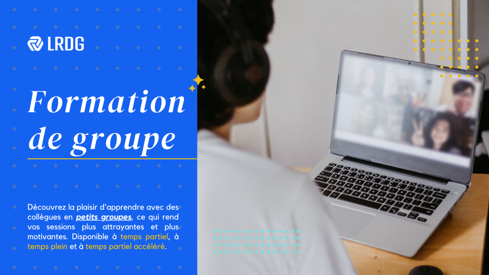 Choisissez la formation de groupe avec LRDG. Contactez-nous dès aujourd'hui et prenez rendez-vous pour en savoir plus.