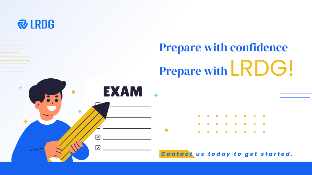 Contact us today to get started. Prepare for your upcoming exam with confidence with LRDG. Contact us today to get started by clicking on the image.